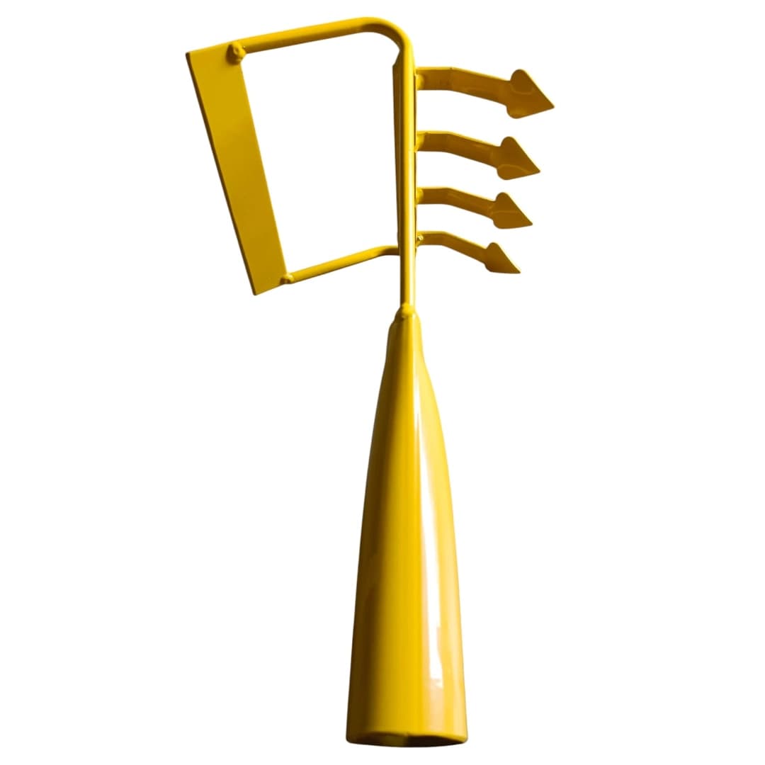 Bharat Agrotech 2 In 1 Weeder, 4 Teeth 6-Inch, MS HR Blade, Almond Shape Easy To Handle And Carry (Without Handle) - Image 1