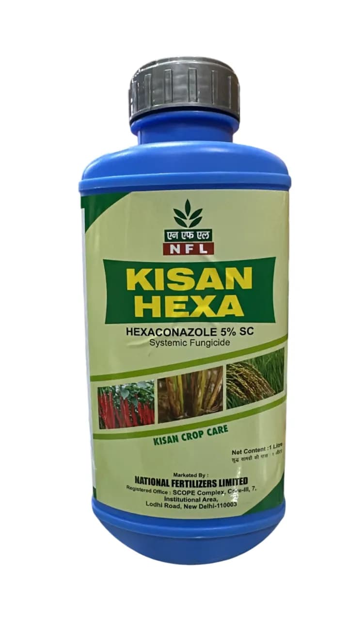 NFL Kisan Hexa Hexaconazole 5% SC Systemic Fungicide, Protection Against a Wide Range of Fungal Diseases - Image 1