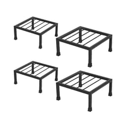 IFFCO Urban Garden Square Stand Set, Heavy Duty Square Metal Planter Stand For Indoor And Outdoor Plants 3