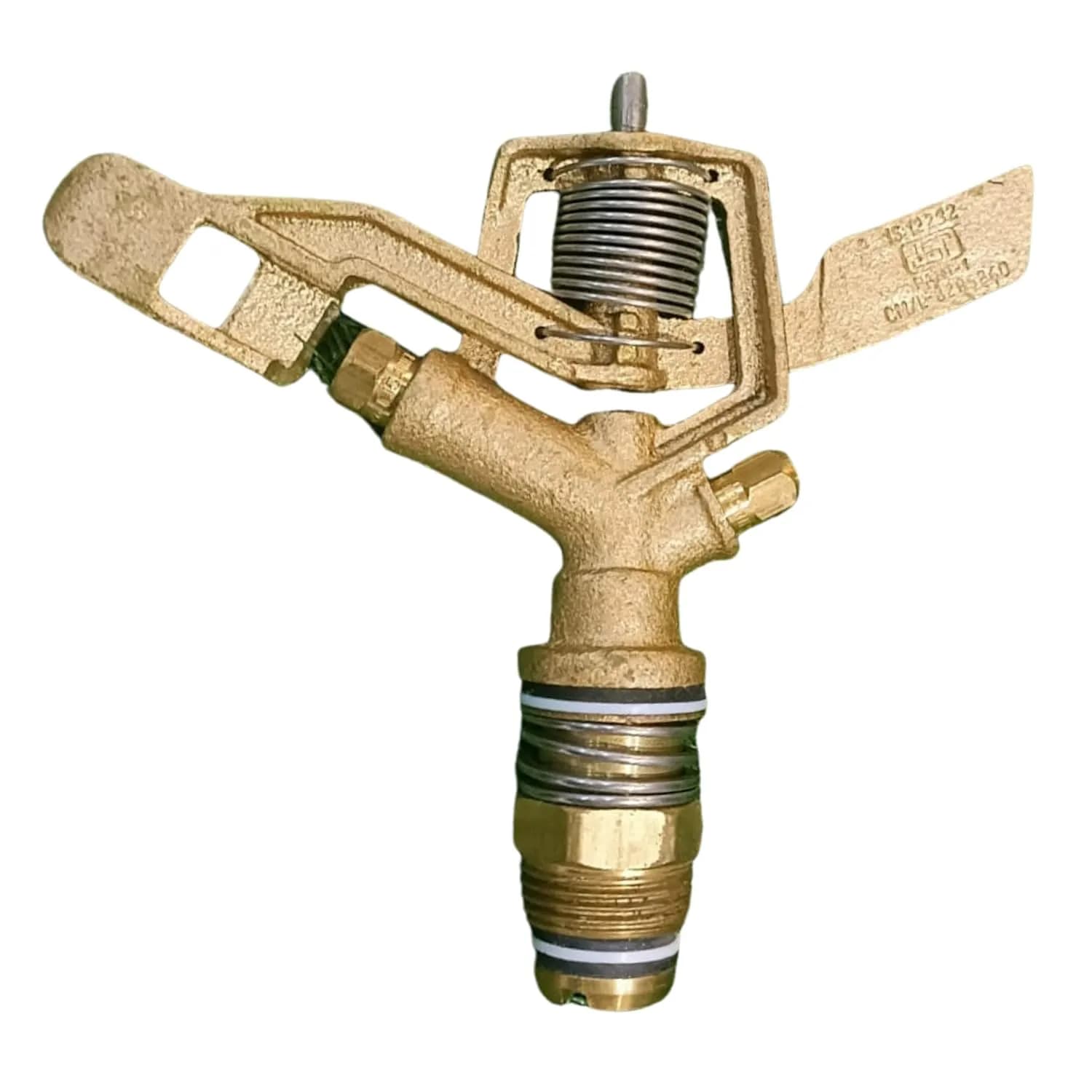 Radhe Agri Brass Sprinkler For Gardening & Irrigation, 360 Degree Rotation, 0.75 Inch, 20 Feet Radius Range - Image 1