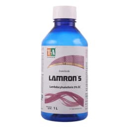 Titan Agritech LAMRON 5 Lambda-Cyhalothrin 5% EC Insecticide, Effective Pest Control In Crops 1