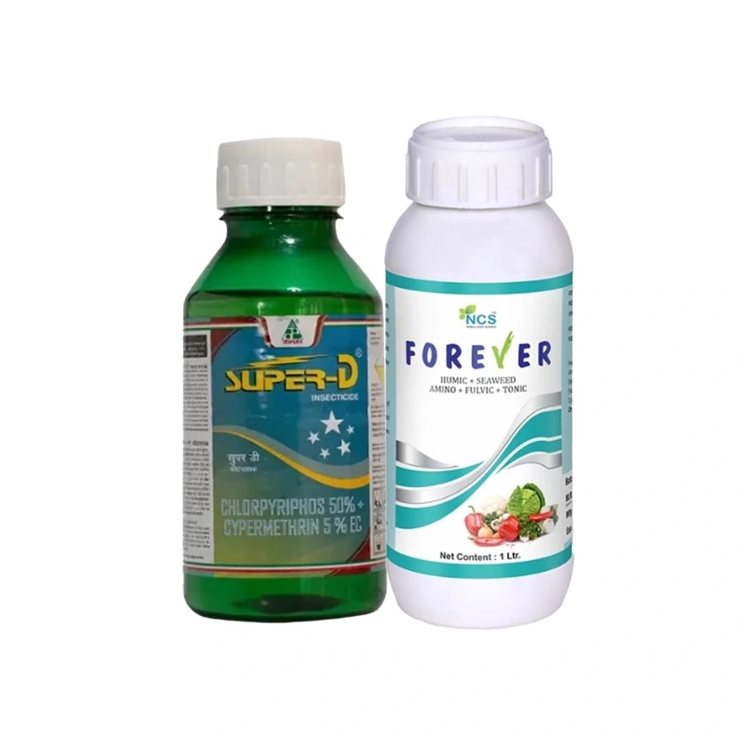 AgriBegri Sucking Pest & Growth Combo (Dhanuka Super D 500ml + NCS Forever 500ml) Protects Crops & Enhances Growth, Ideal For Sustainable Farming - Image 1