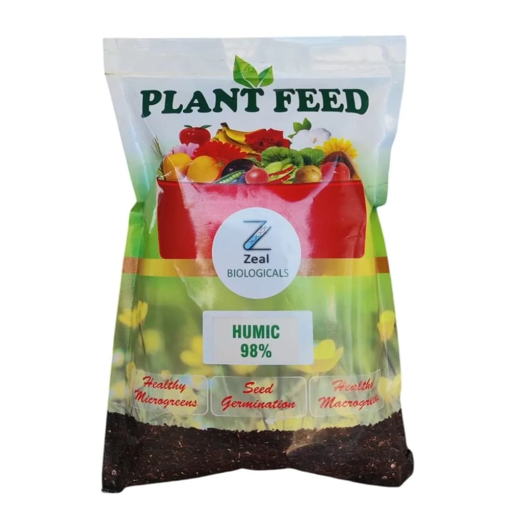 Zeal Biologicals Humic Flakes 98%, Premium Plant Growth Promoter For Root Health and Crop Nutrition
