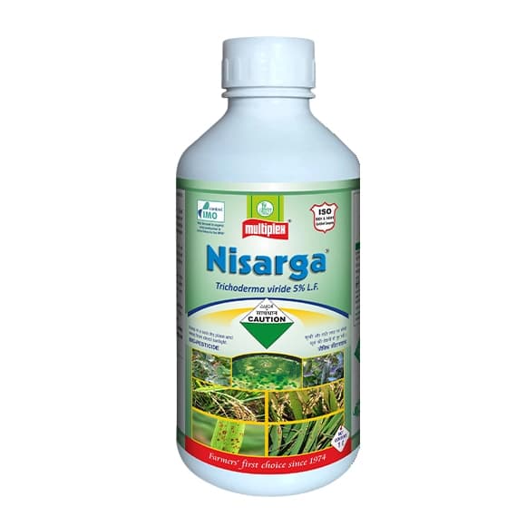 Multiplex Nisarga Trichoderma Viride 5% L.F Fungicide, Effective Fungal Disease Control - Image 1