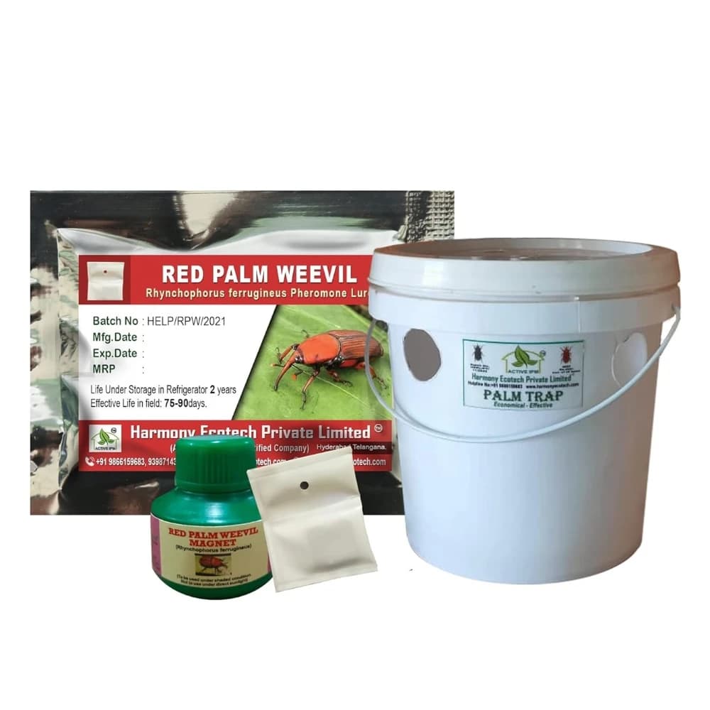 ACTIVE IPM Palm Trap + Red Palm Weevil Pheromone Lure, Pest Control Tool For Rhynchophorus Ferrugineus