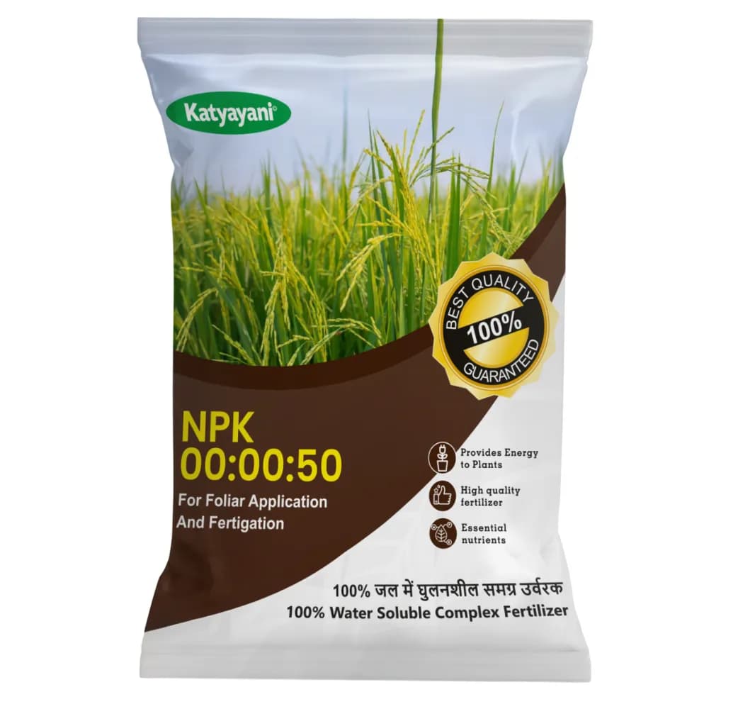 Katyayani Npk 00:00:50 Potassium Sulphate Fertilizer For Fruit Maturity Stage, Foliar Spray and Drip - Image 1