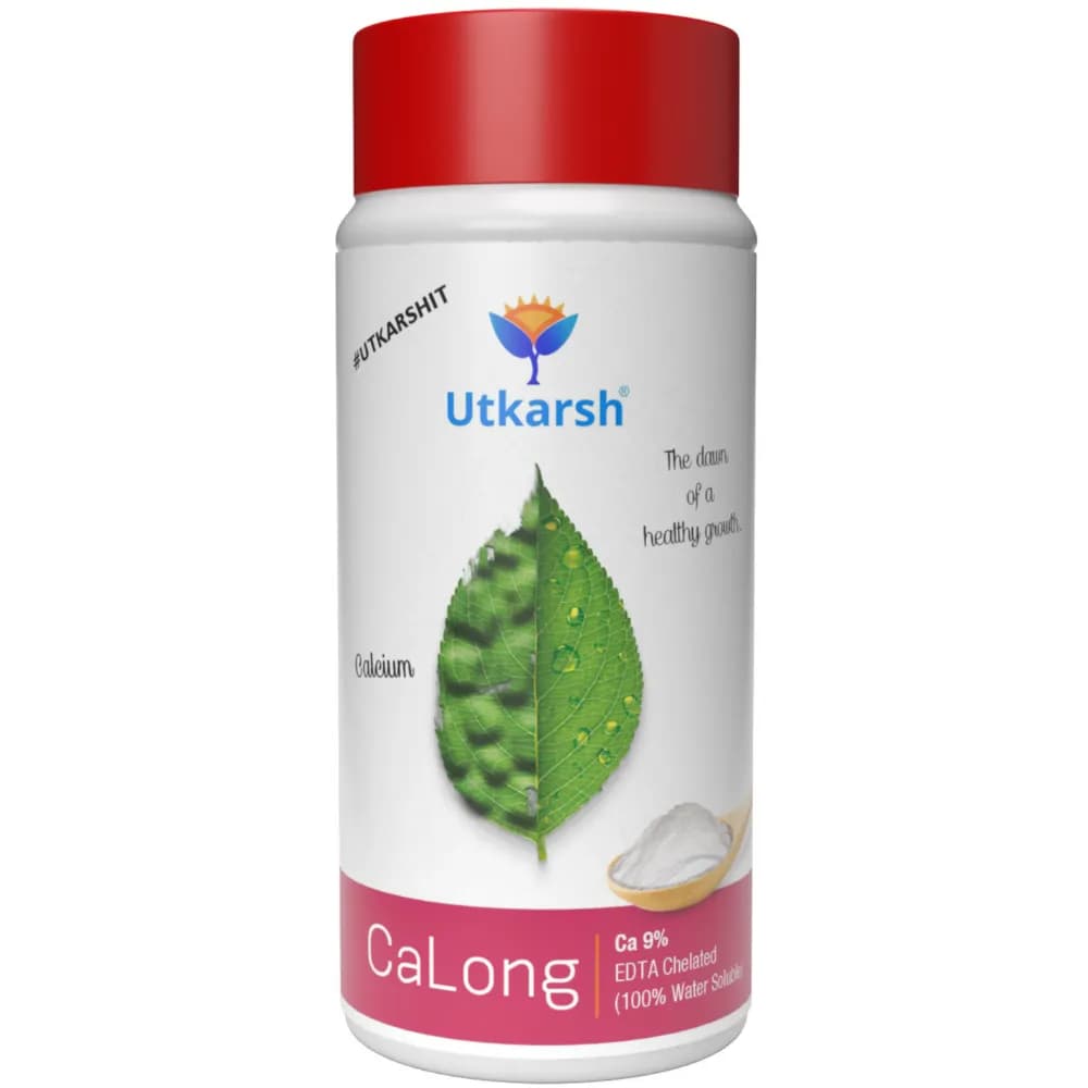 Utkarsh CaLong (Calcium-Ca 9%, EDTA Chelated Fertilizer) 100% Water Soluble Foliar Spray - Image 1