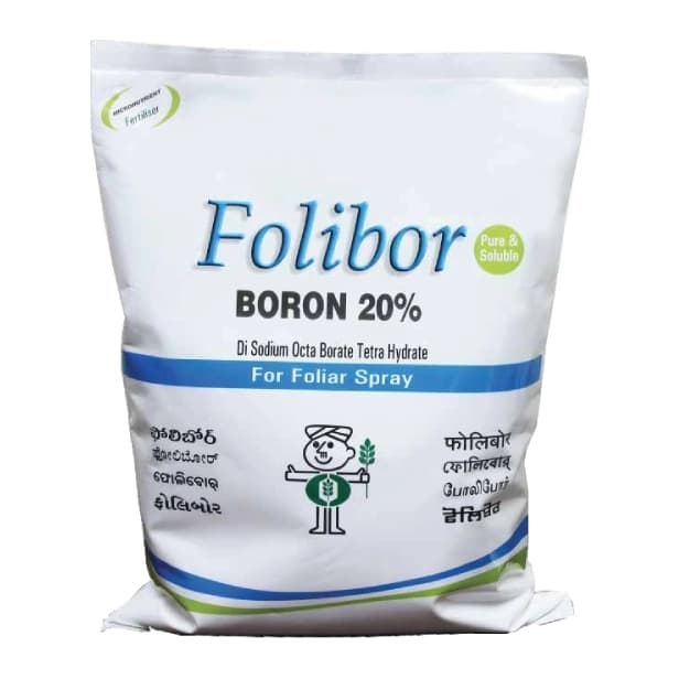 Coromandel Folibor Boron 20%, Fertilizer For Foliar and Fertigation Use, Quick Solubility & High Uptake 