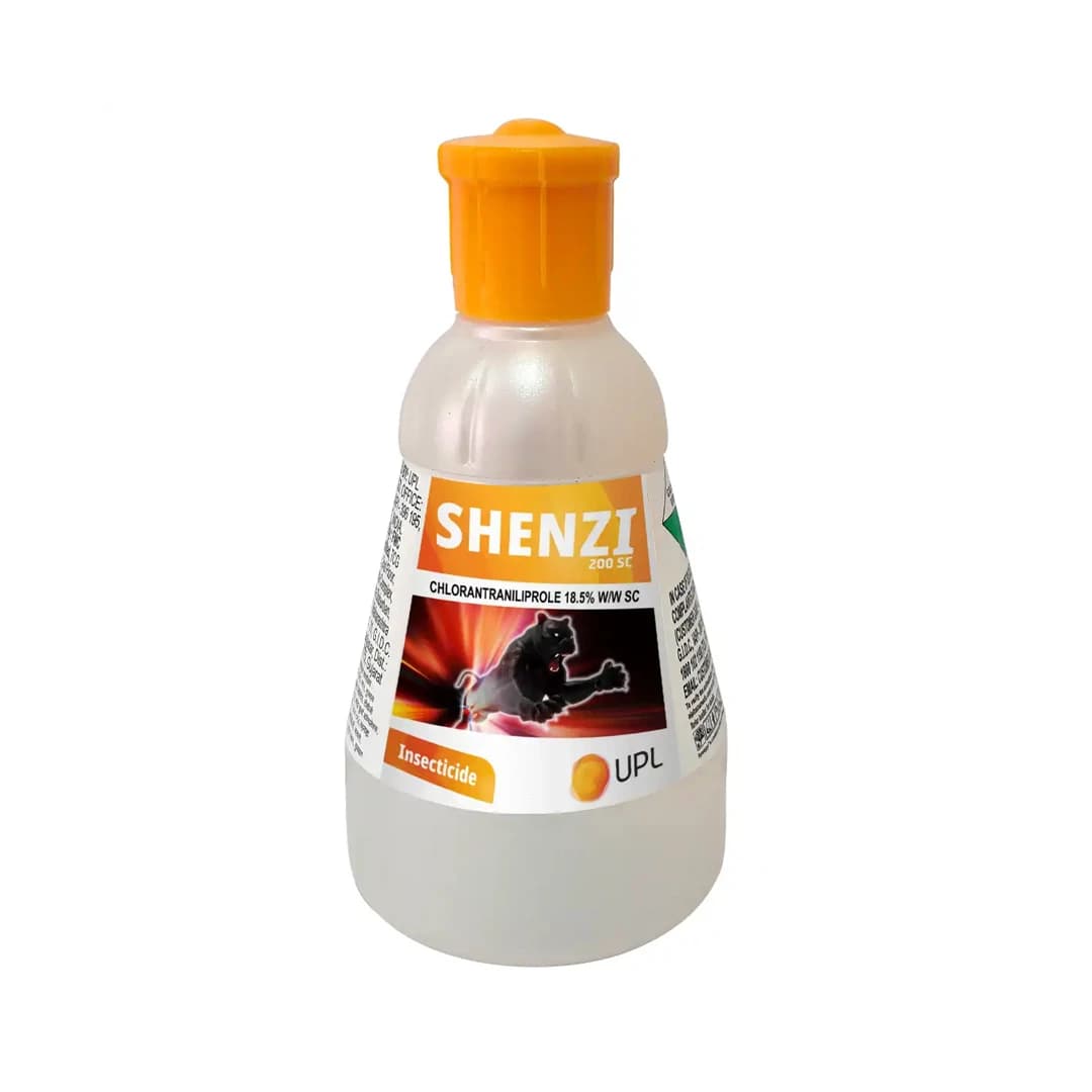 UPL Shenzi Chlorantraniliprole 18.5% Broad Spectrum Insecticide, Mode of Action in Crops like., Sugarcane, Rice, Soybean, Pulses, and Vegetables.