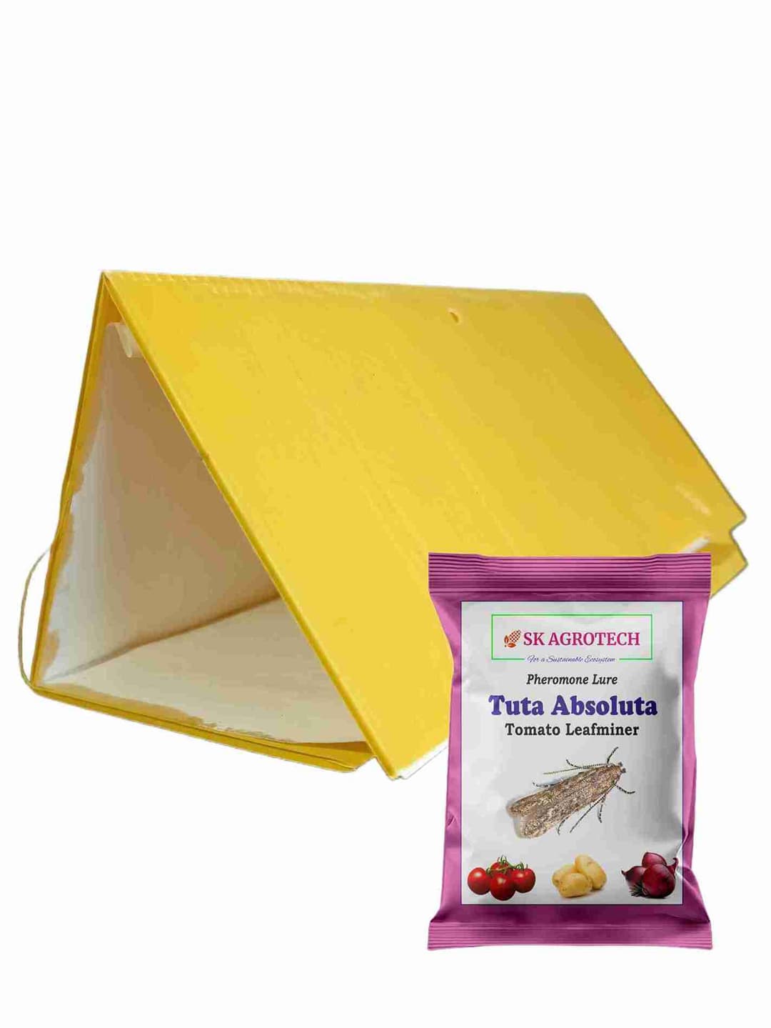 SK Agrotech Tuta Absoluta Tomato Leafminer Pheromone Trap With Lure - Effective Pest Control For Tomatoes - Image 10