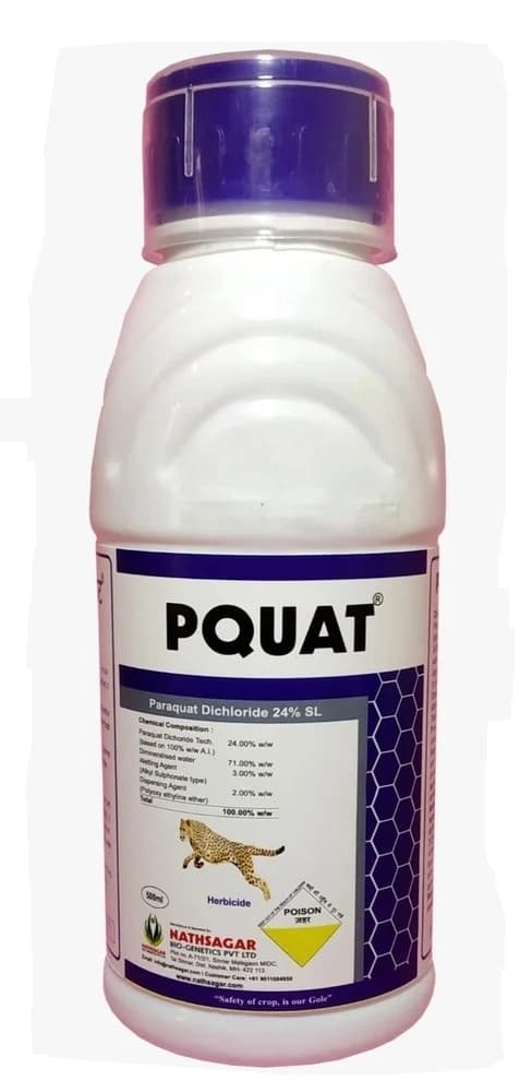 Nathsagar PQUAT Paraquat Dichloride 24% SL Herbicide, Non Selective Contact Herbicide