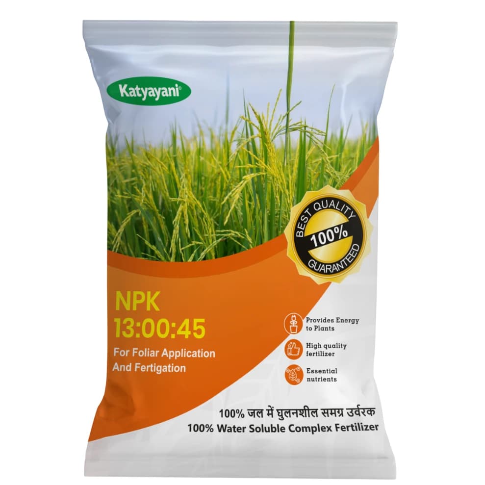 Katyayani NPK 13:00:45 Potassium Nitrate, 100% Water Soluble Fertilizer For Foliar & Fertigation - Image 1