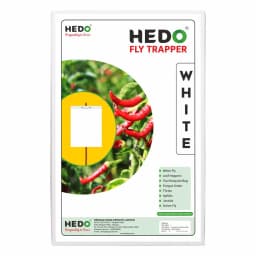 HEDO Eco A4 Size White Sticky Trap For Flower Thrips, Black Thrips, Best For Organic Vegetable And Fruits Farming Pests 1
