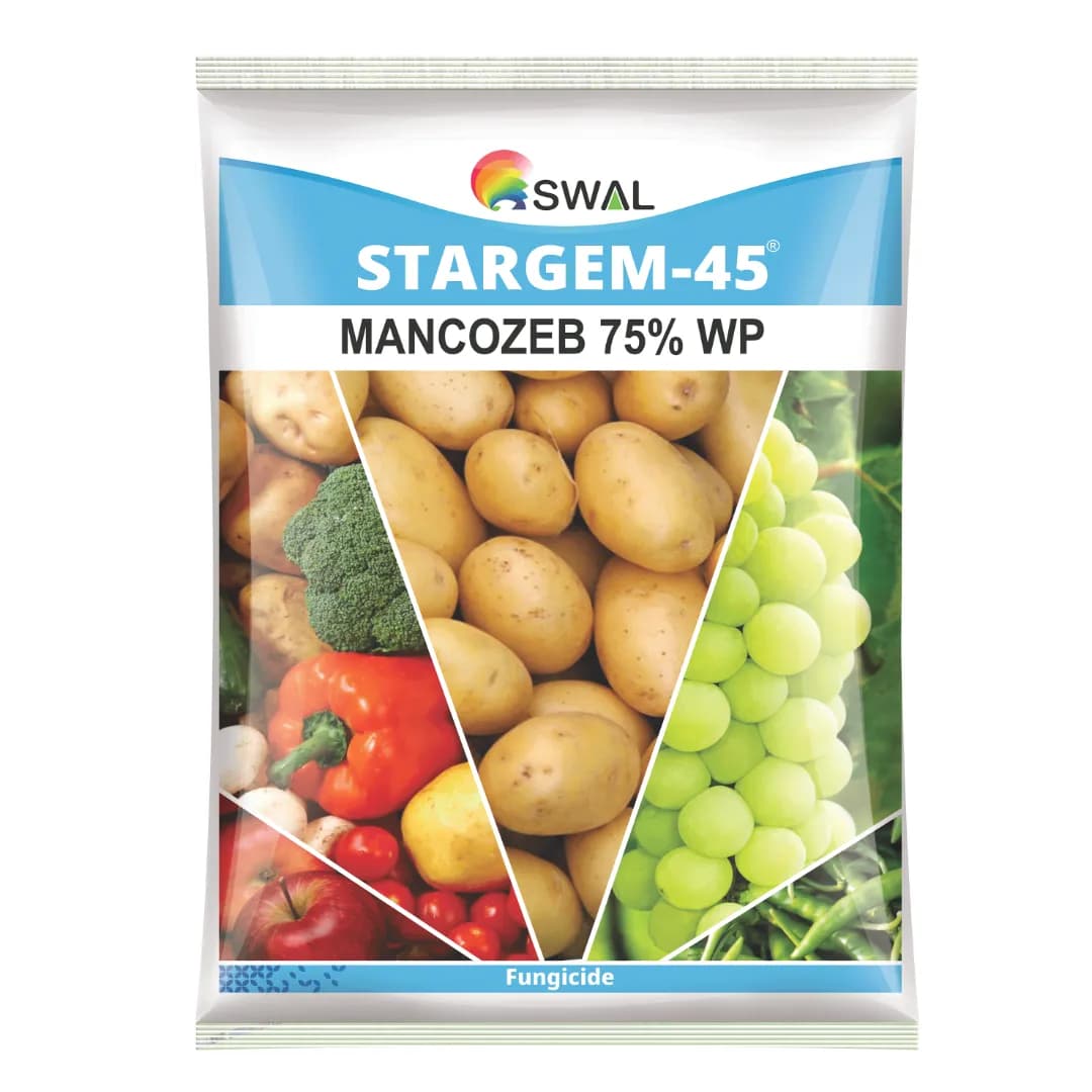 Swal Stargem-45 Mancozeb 75% WP Contact Fungicide, For Control Rust, Blight, Downy Mildew, Blast, Leaf Spot, etc. - Image 1