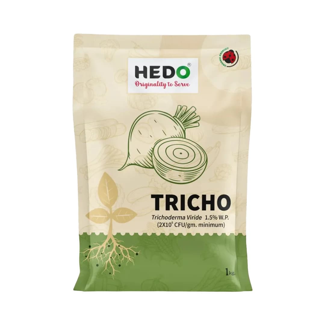 HEDO Tricho Trichoderma Viride 1.5% WP Bio Pesticide, Control A Wide Range of Soil And Seed Borne Fungal Diseases - Image 1