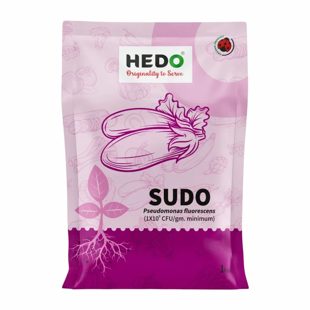 HEDO Sudo Pseudomonas Fluorescence Powder, Bio Fungicide For Agriculture, Garden & All Crops To Control Fungal Disease & Soil Borne Disease