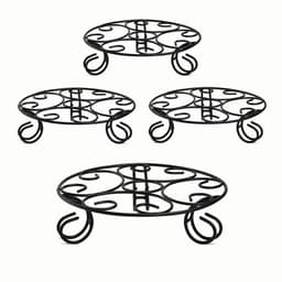 IFFCO Urban Garden Round Designer Stand Set, Metal Planter, Stylish & Durable For Indoor & Outdoor Use 3