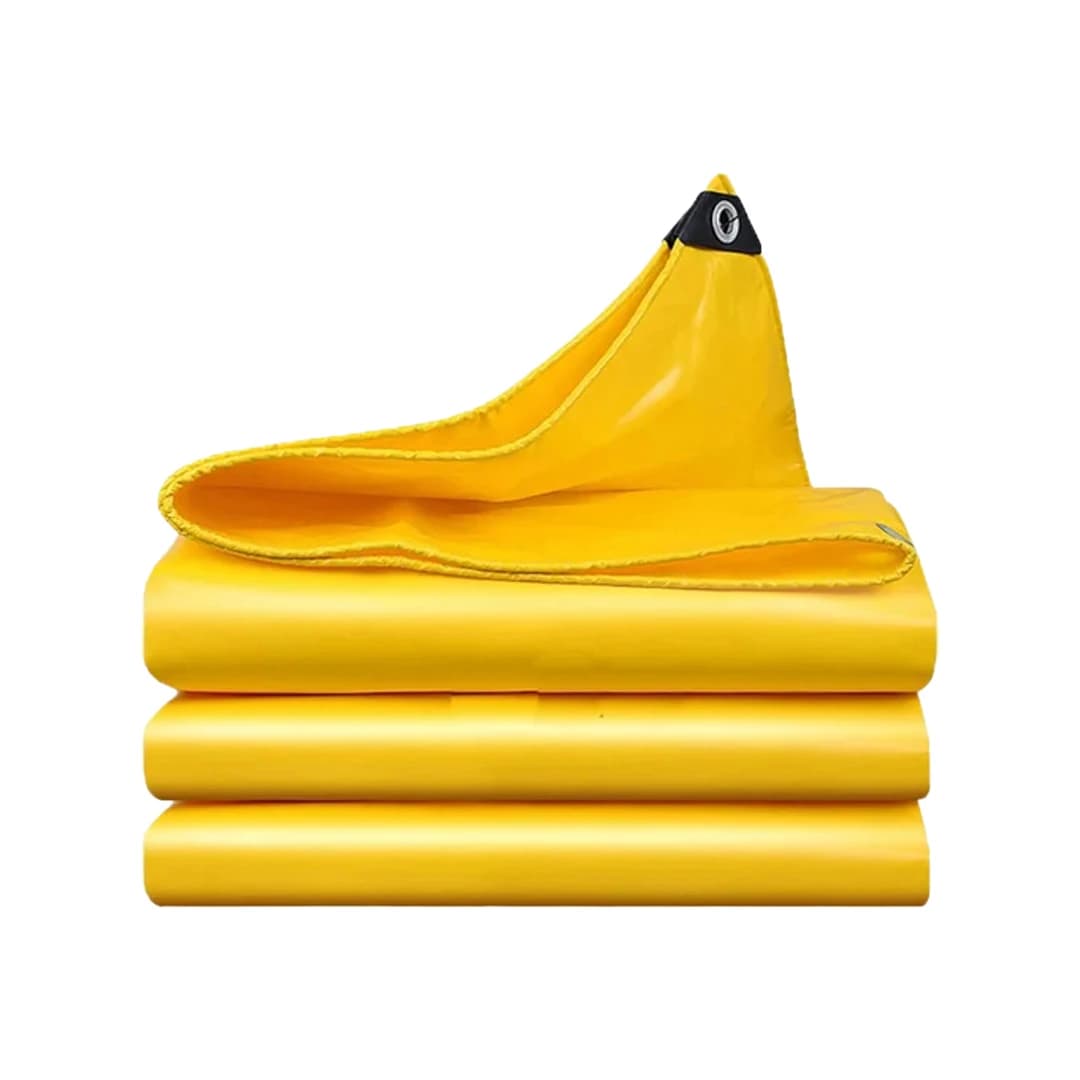 Marine - HDPE Tarpaulin 135 GSM UV Stabilized Material, Waterproof, Heavy Duty Material, (Color-Yellow) - Image 1