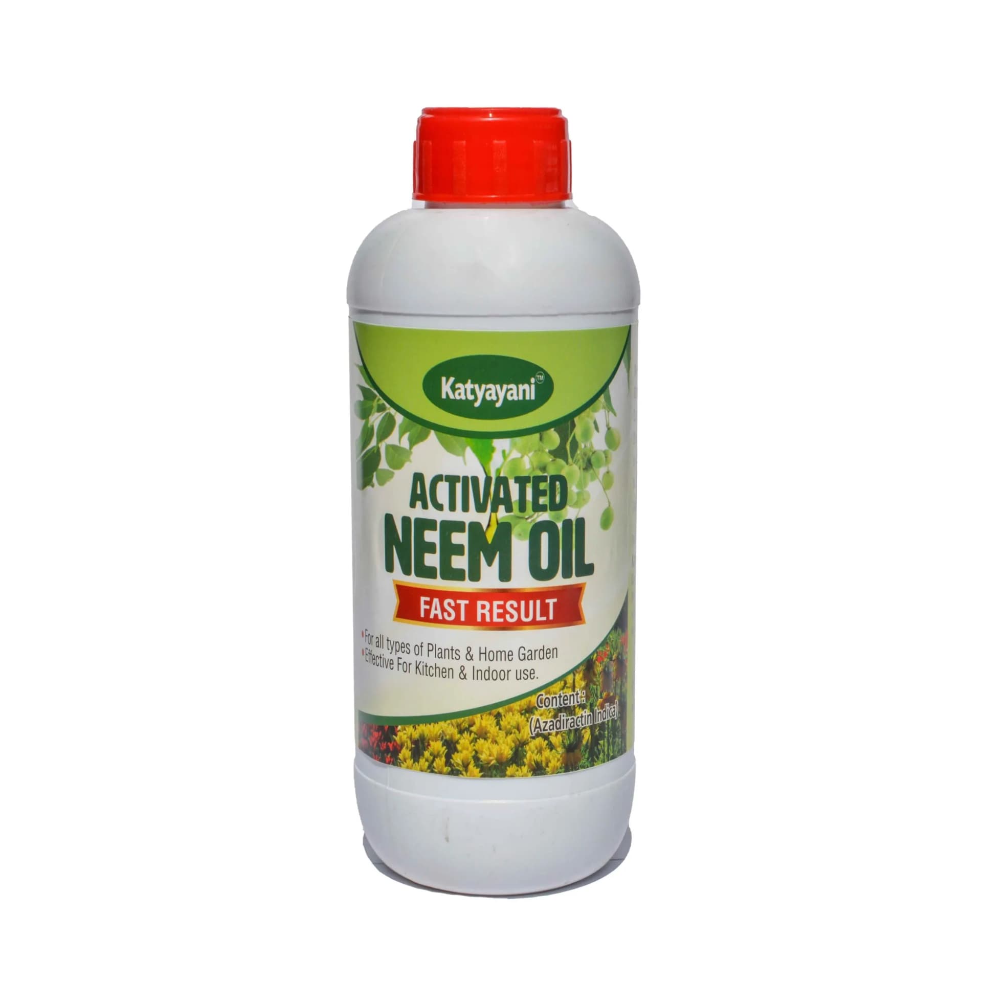Katyayani Activated Neem Oil, Azadiractin Indica, 100% Organic Pesticide Derived From Cold Pressed Neem Oil - Image 1