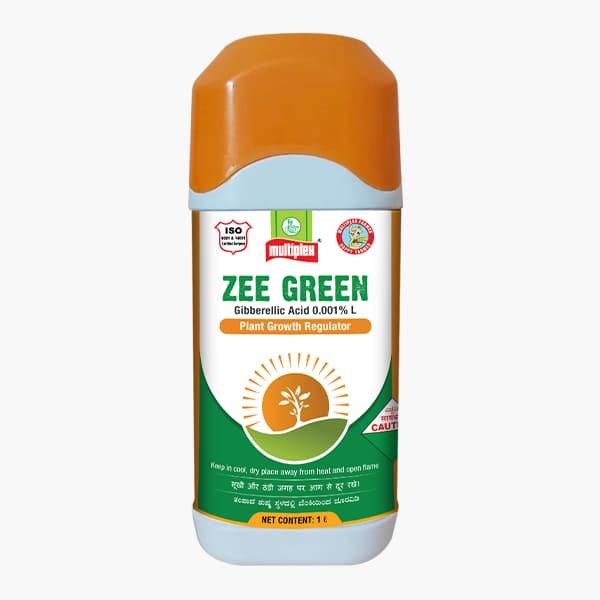 Multiplex Zee Green Gibberellic Acid 0.001% L Plant Growth Regulator, Boosts Yields of Fruits and Vegetables - Image 1