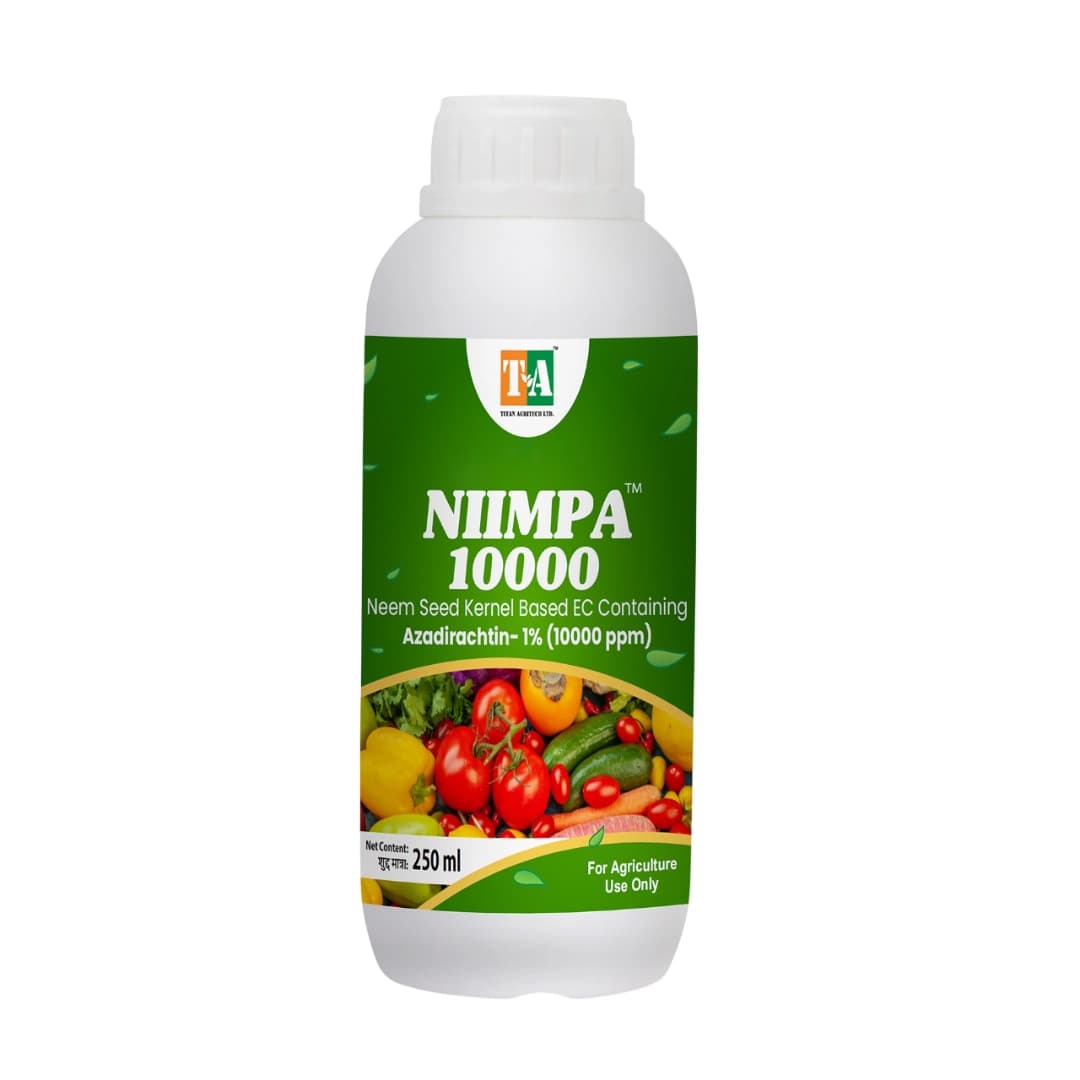 Titan Agritech NIIMPA 10000 Azadirachtin 1% Biopesticide, 10000 PPM, Broad-Spectrum And Natural Pest Management - Image 1