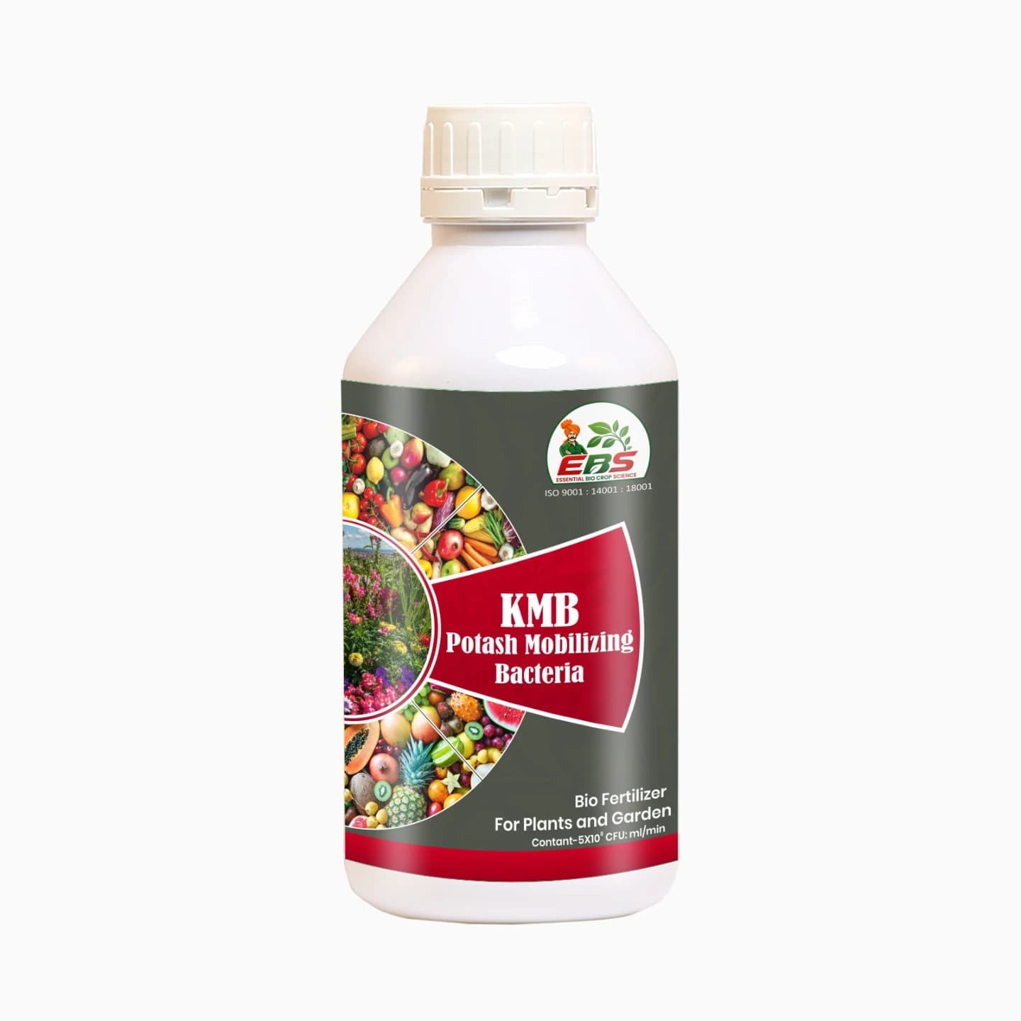 EBS KMB Potash Mobilizing Bacteria Bio Fertilizer, Use for Plants, Crops And Home Garden - Image 1
