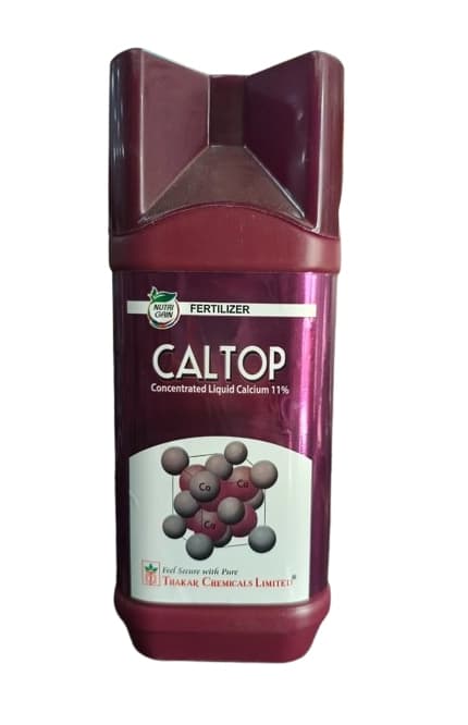 Thakar Chemicals Caltop Concentrated Liquid Calcium 11%, Liquid Fertilizer, Used In All Crops