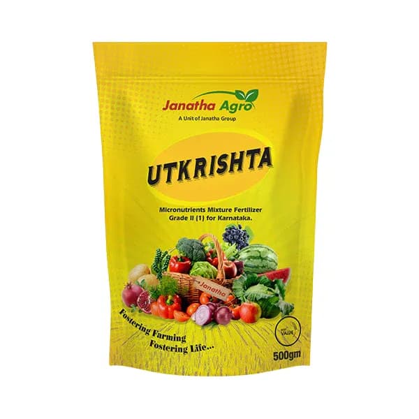 Janatha Agro Utkrishta Micronutrients Mixture, Chelated Essential Nutrients Including Zinc, Iron, Manganese, Boron, and Nitrogen - Image 1