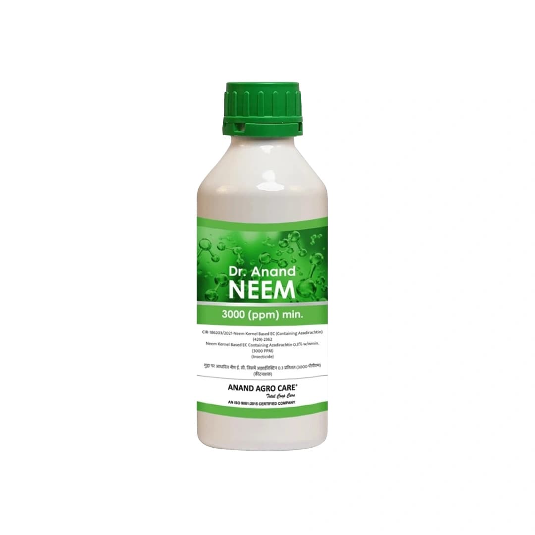 Dr. Anand Neem, 3000 PPM Neem Oil, Use To Improve Resistance In Plants , Useful For all Crops Plain Neem oil 