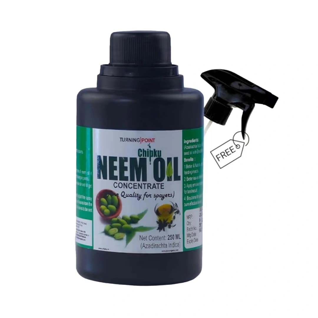 Chipku Neem Oil 300 PPM With Free Spray Gun - Image 1