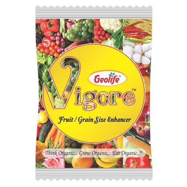 Geolife Vigore Fruit Size Enhancer, Organic Yield Enhancer For All Crops. Complete Plant Development From Root to Shoot.