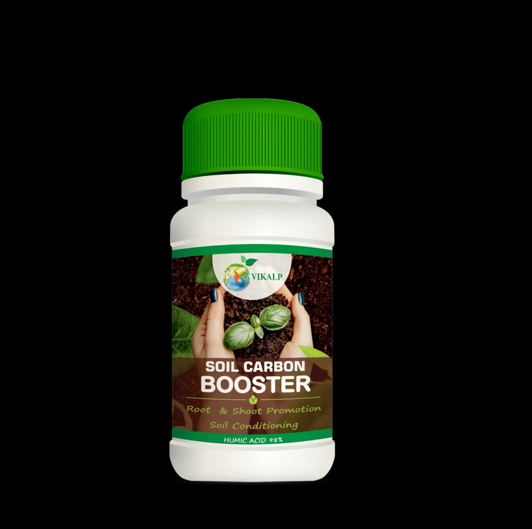 Vikalp Soil Carbon Booster, Humic Acid Liquid Soil Application Fertilizer, 10% Humic Acid, 5% Amino Acid, 3% Seaweed Extract, and 1% Plant Extract