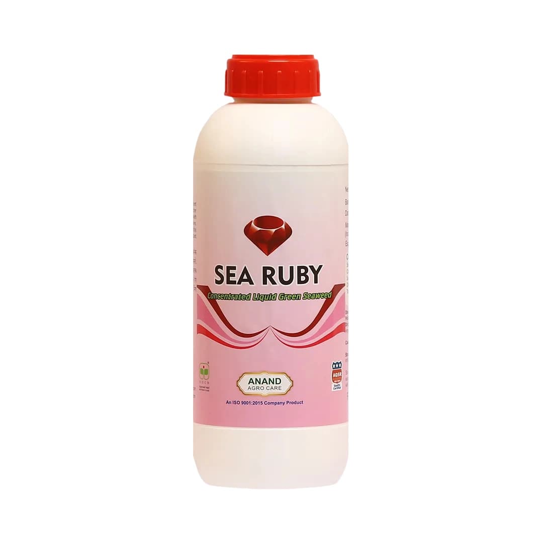 Anand Sea Ruby (Liquid) Green Seaweed Extract, Provides Natural N.P.K, Improves The Development Of Roots And Shoots - Image 1