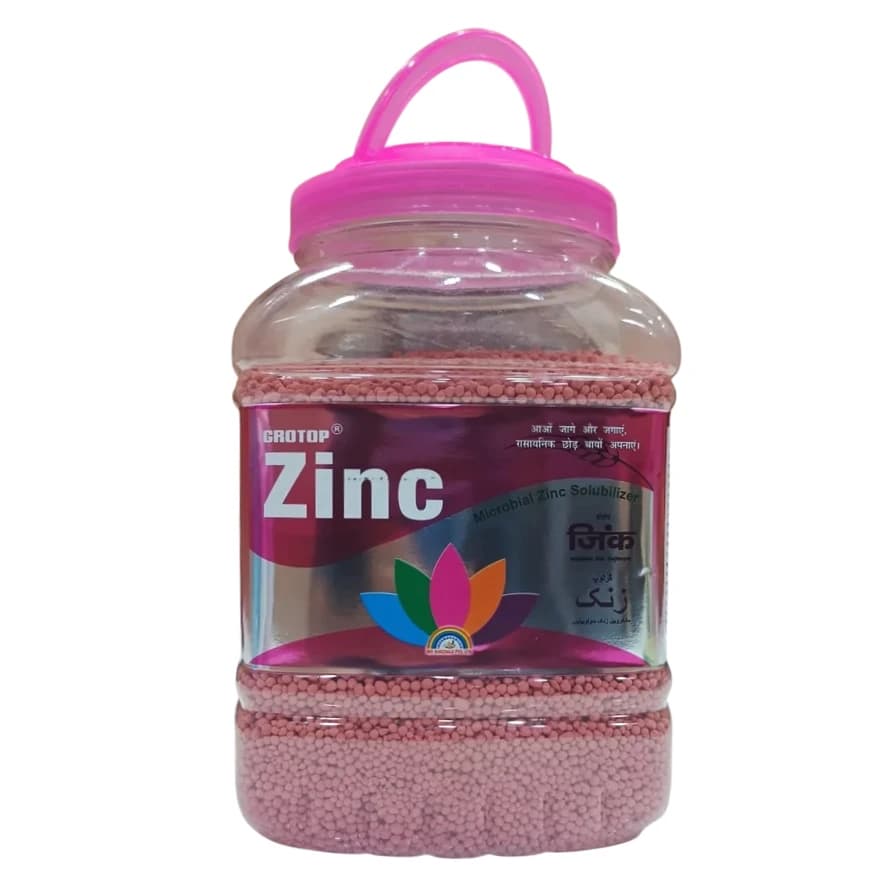 MD Biocoals GROTOP Zinc Microbial Zinc Fertilizer, Suitable for Wide Range of Crops, Cereals, Pulses, Oilseeds, Vegetables And Fruits - Image 1