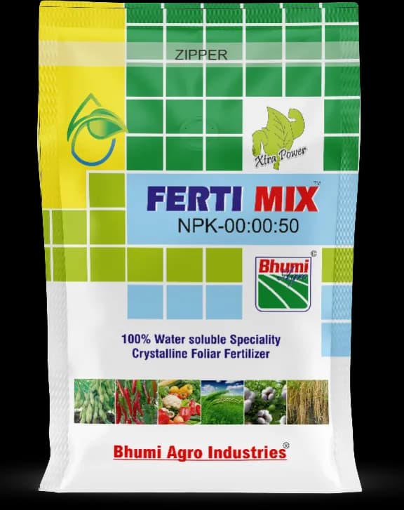 Bhumi Fertimix Npk 00:00:50 Water Soluble Fertilizer, Enhances Photosynthesis, Water Uptake And Nutrient Transport. - Image 1