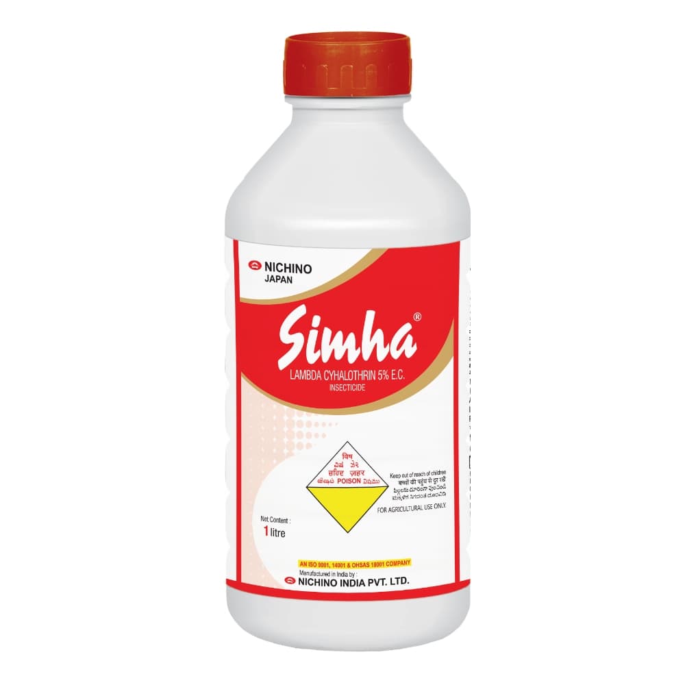 Nichino Simha Lambda Cyhalothrin 5% EC Insecticide, Effective Control Sucking And Biting Pests - Image 1