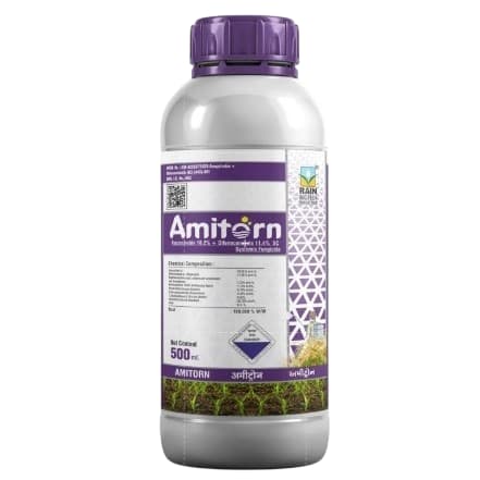Rain Amitorn Azoxystrobin 18.2% + Difenoconazole 11.4% SC Fungicide, Use For Preventive And Curative Control In Crops - Image 1