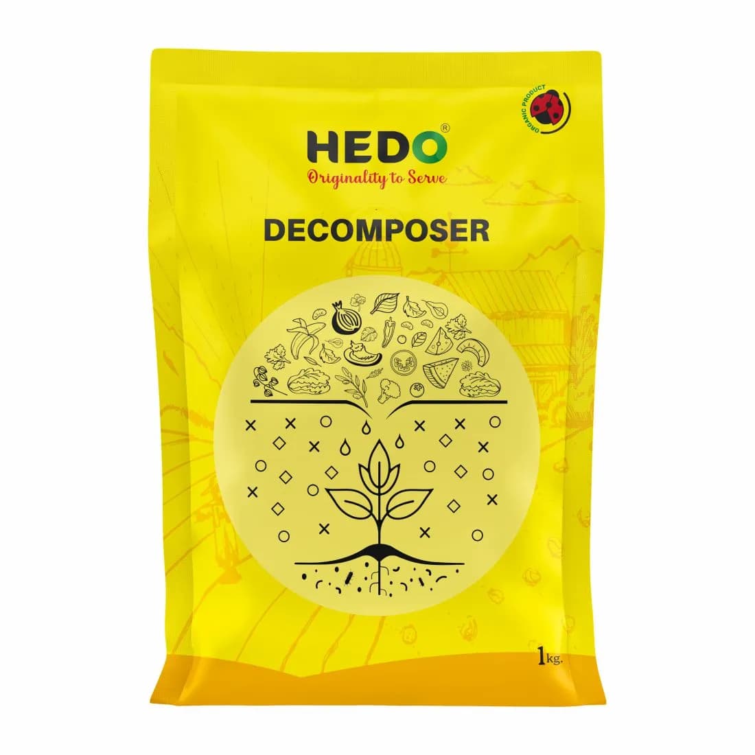 HEDO Waste Decomposer Powder, Decomposition of Agricultural, Kitchen, Garden, and Farming Waste - Image 1
