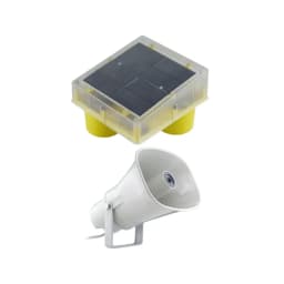 Radhe Agri Solar Smart Animal Repellent Light, Flashing Red LED Light, Real Animal Audio Output, Day & Night Sensor 1
