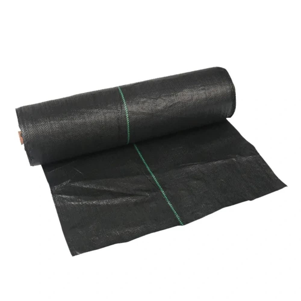 Singhal 100 GSM Garden Weed Control Barrier Sheet Mat, Landscape Fabric, Heavy Duty Weed Block Gardening Mat For Gardens (Black) - Image 1