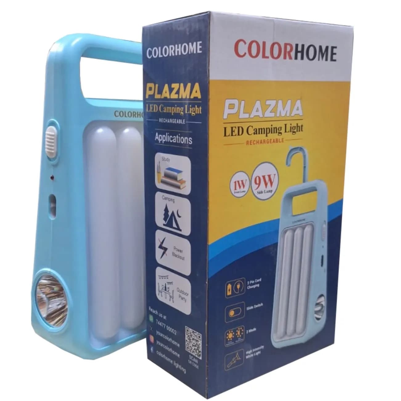 Radhe Agri Plazma LED Camping Light - Portable 9W LED Emergency Light - Image 1