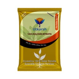Utkarsh Calcium Nitrate Ca(NO3)2 (100% Water Soluble Fertilizer) For Foliar Spray and Irrigation 1