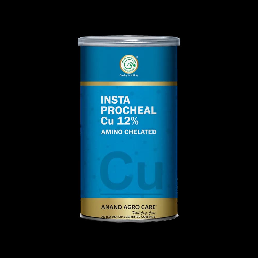 Anand Agro Insta Procheal Copper 12%, With Amino Chelated Copper, Enhances Photosynthesis And Respiration In Plants. - Image 1
