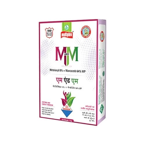 Multiplex M And M Metalaxyl 8% + Mancozeb 64% WP Fungicide, Effective Broad-Spectrum Disease Control
