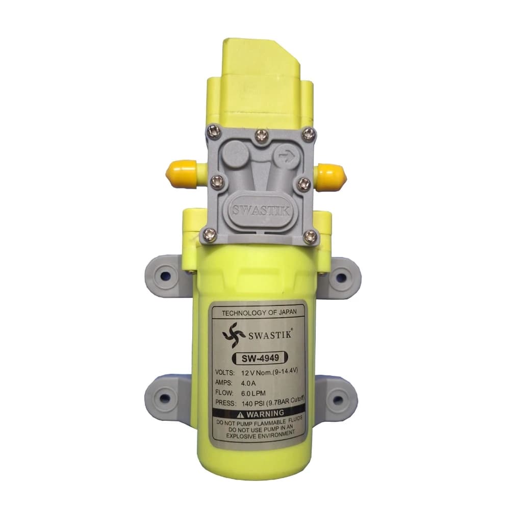 Radhe Agri SW-4949 Battery Sprayer Motor, Sprayer Pump Accessories, 140-PSI, 7-LPM, Efficient Use For Agriculture And Garden Sprayer