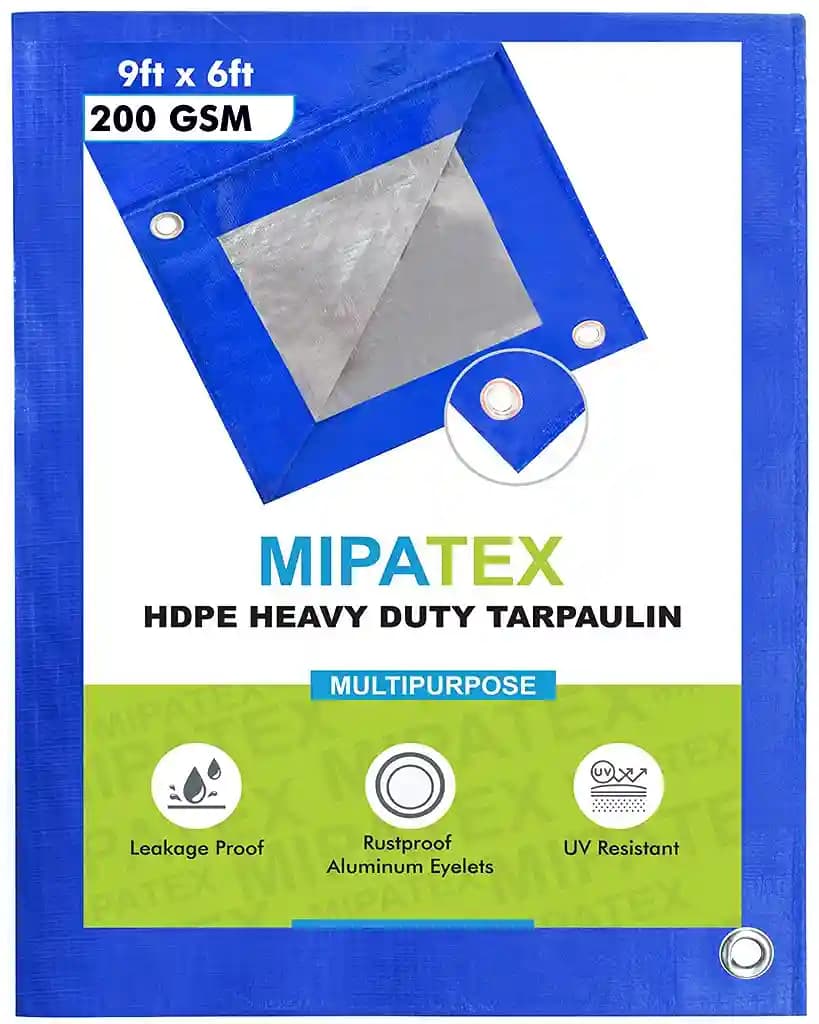 Mipatex Tarpaulin 200 GSM Waterproof Plastic Cover, Best And Multipurpose Use. - Image 14