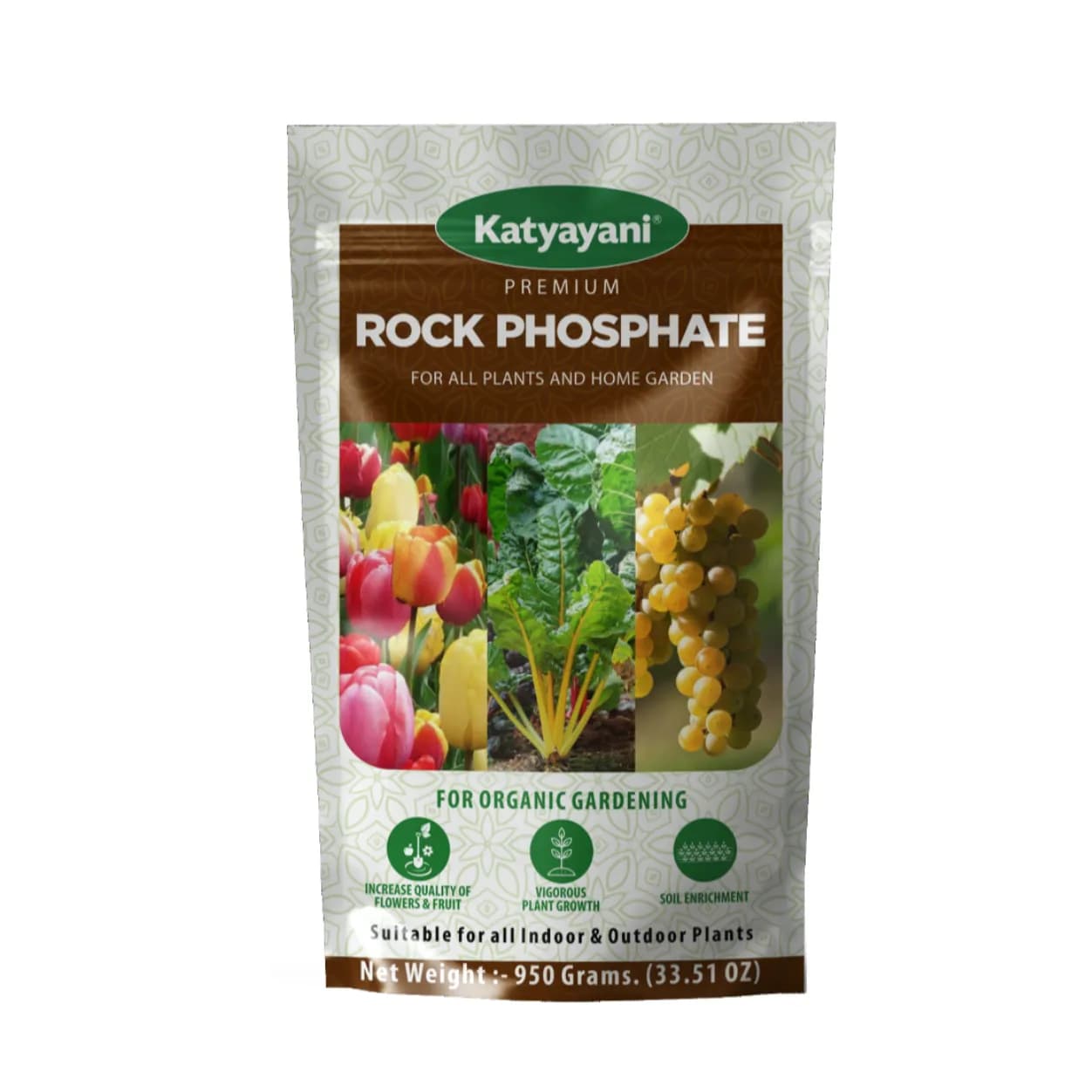 Katyayani Organic Rock Phosphate Essential Fertilizer All Purpose Natural Source of Phosphate. - Image 1