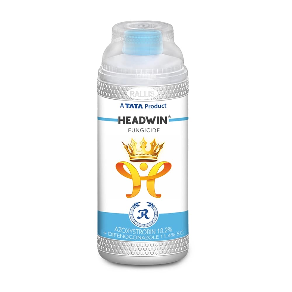 TATA Rallis HEADWIN Azoxystrobin 18.2% + Difenoconazole 11.4% SC Fungicide, Broad Spectrum For Disease Control And Crop Health