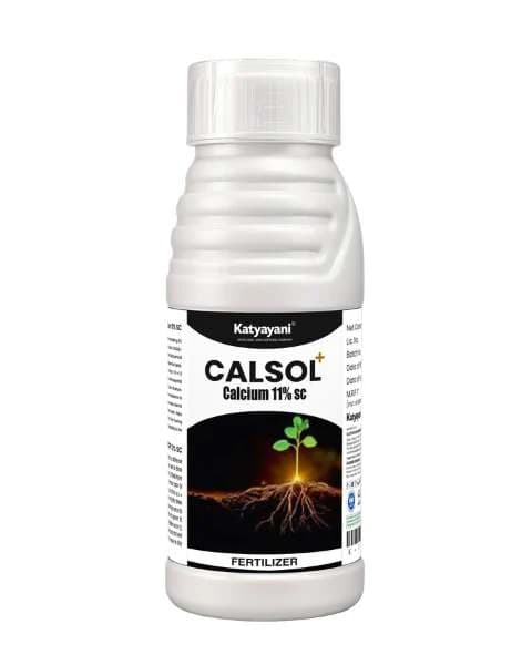 Katyayani CALSOL+ Calcium 11% SC Liquid Fertilizer For Fruit Set And Growth Better Yield And Quality - Image 1