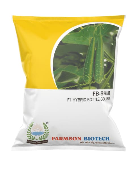 Farmson FB Bhim F1 Hybrid Bottle Gourd Seeds, Strong Vigorous, Dark Green, and Disease Tolerant Variety - Image 1